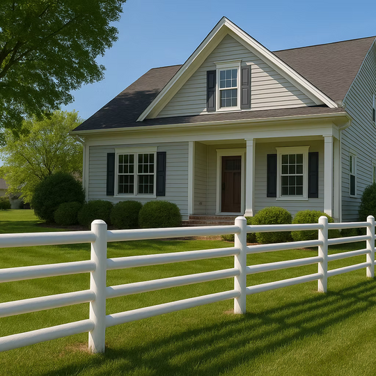 Villastaket / Trädgårdsstaket A staket 4 slanor pris/meter