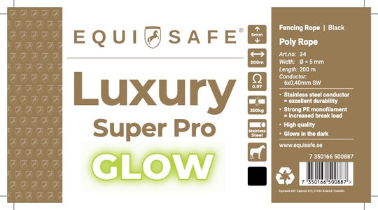 Elrep Luxury 5mm x 200m självlysande